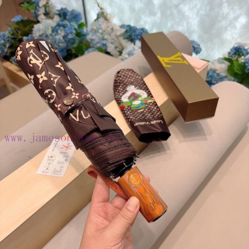 LOUIS VUITTON Louis Vuitton Triple Fold Automatic Folding Sunny Umbrella with New Coating Temzmcpu6c - Image 3