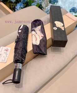 CHANEL Coco Triple Fold Automatic Folding Sunny Umbrella Made of Taiwan Imported UV Protecti7h6g16iq