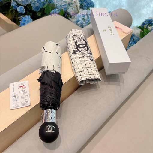 CHANEL's three fold automatic folding umbrella is made of Taiwan imported UV resistant umbre652uwzix - Image 2