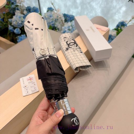 CHANEL's three fold automatic folding umbrella is made of Taiwan imported UV resistant umbre652uwzix - Image 3