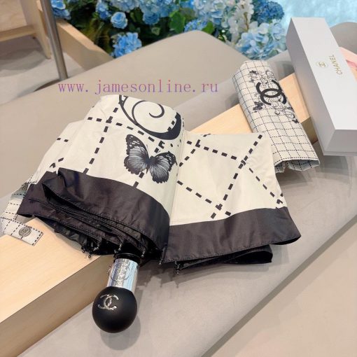 CHANEL's three fold automatic folding umbrella is made of Taiwan imported UV resistant umbre652uwzix - Image 5