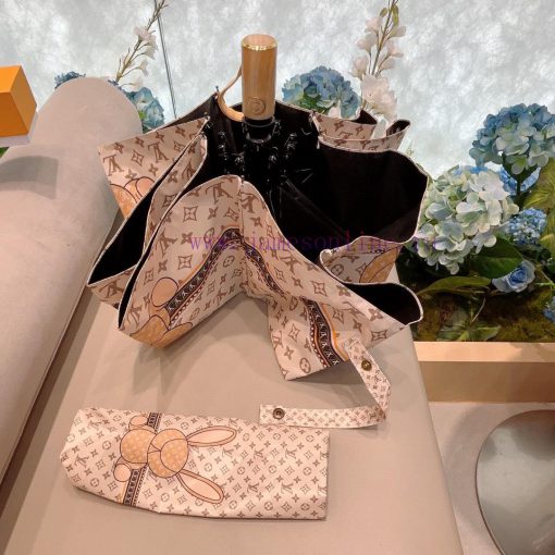 LOUIS VUITTON Rabbit Logo Three Fold Automatic Folding Sunny Umbrella New Coating Technologyf4to7kvu - Image 6