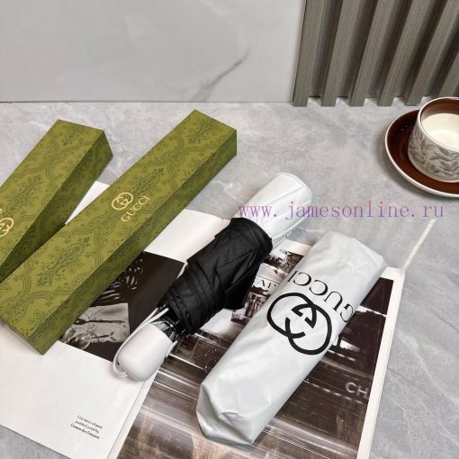 GUCCI 2024 Summer New Fully Automatic Folding UmbrellaBlack coating sunscreen effectively bl1luzxxic - Image 7