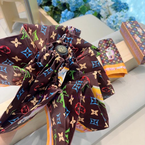 LOUIS VUITTON LV Five Fold Handheld Sunny Umbrella with New Coating Technology, Dark Umbrell8ritidnk - Image 5