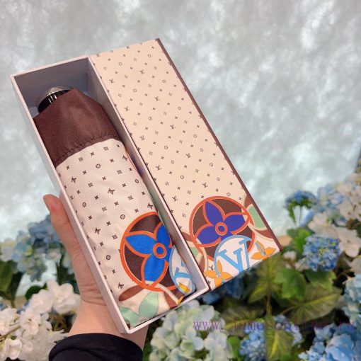 LOUIS VUITTON LV Five Fold Handheld Sunny Umbrella with New Coating Technology, Dark Umbrellkza3677l - Image 2