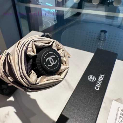 CHANEL Chain Bag Classic Chanel Triple Fold Camellia Umbrella with Automatic Folding Umbrellon6mr2bk - Image 6