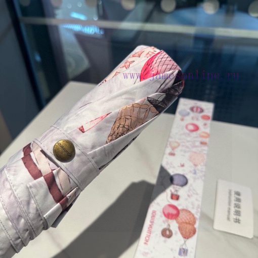 LOUIS VUITTON hot air balloon triple fold automatic folding umbrella with new coating techno9nolynud - Image 6