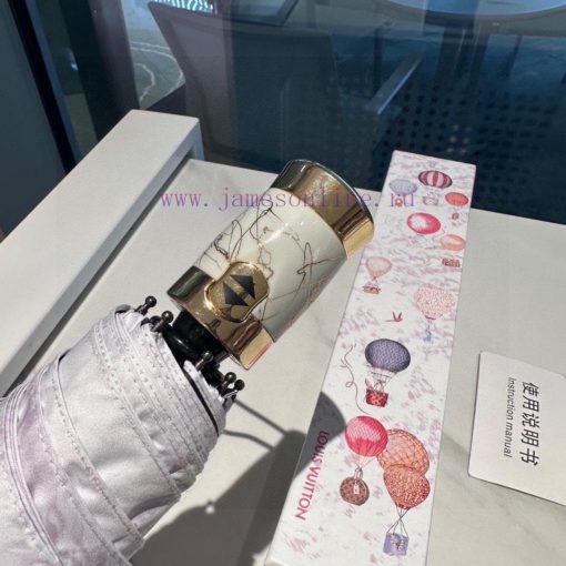 LOUIS VUITTON hot air balloon triple fold automatic folding umbrella with new coating techno9nolynud - Image 8