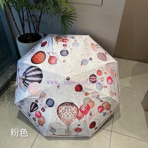 LOUIS VUITTON hot air balloon triple fold automatic folding umbrella with new coating techno9nolynud - Image 10