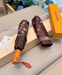 LOUIS VUITTON Louis Vuitton Triple Fold Automatic Folding Sunny Umbrella with New Coating Tez4323o9c