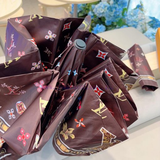 LOUIS VUITTON Louis Vuitton Triple Fold Automatic Folding Sunny Umbrella with New Coating Tez4323o9c - Image 7