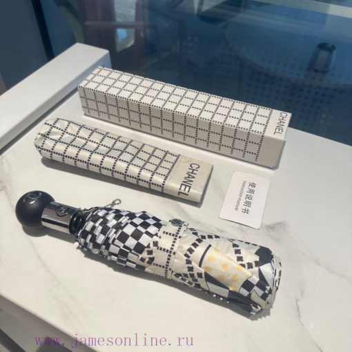 CHANEL's three fold automatic folding umbrella is a classic hot seller, using Taiwan importebk00ogpv - Image 8