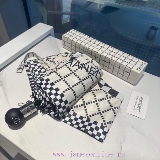 CHANEL's three fold automatic folding umbrella is a classic hot seller, using Taiwan importebk00ogpv - Image 9