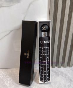 CHANEL plaid 2024 summer new fully automatic folding umbrellaBlack coating sunscreen effecti045nx6sl