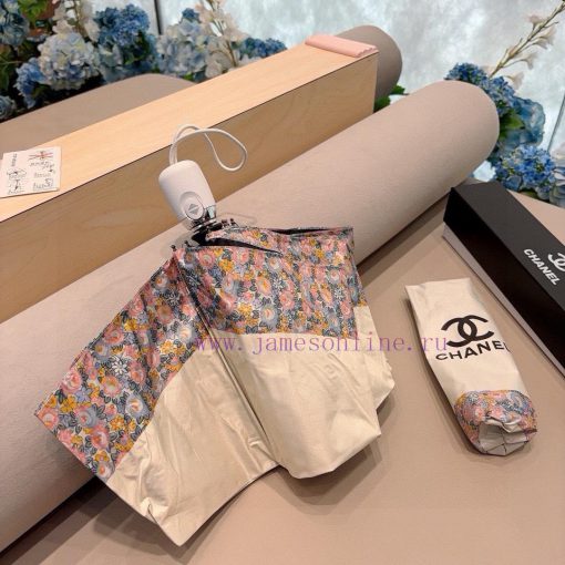 CHANEL's broken lace three fold automatic folding umbrella is made of Taiwan imported UV resbjo9idix - Image 7