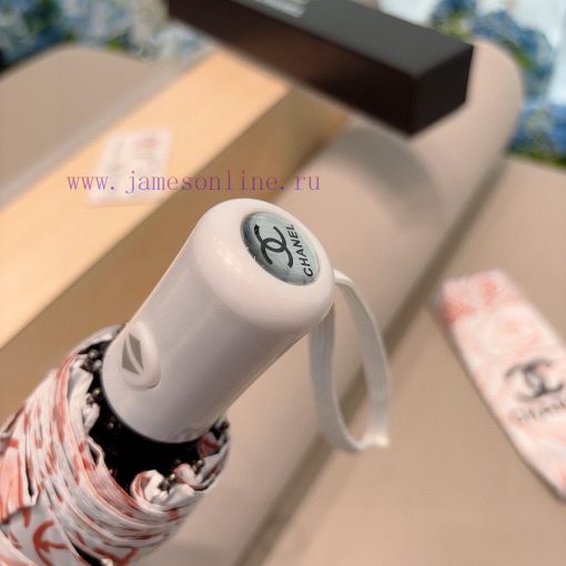 CHANEL's light rose triple fold automatic folding umbrella is made of Taiwan imported UV reszgwc0zfl - Image 4