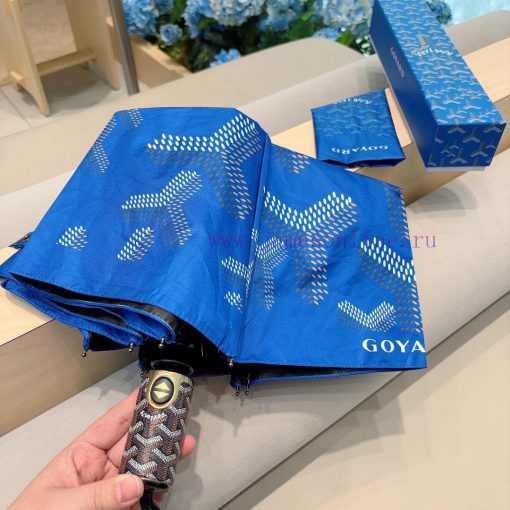 . Goyard 24 new version three fold automatic folding umbrella hot selling fashion index chatuvye8da - Image 5