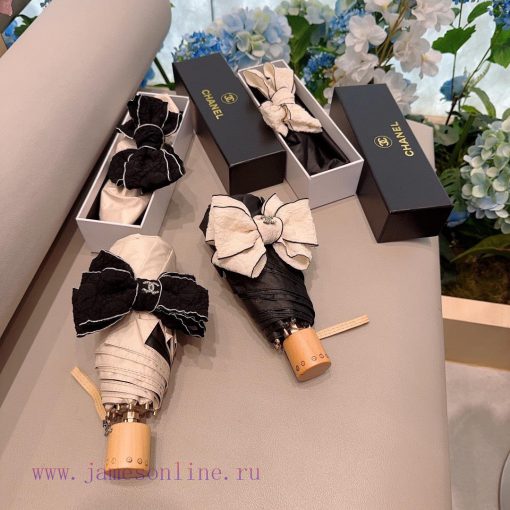 CHANEL's new five fold manual folding umbrella is made of Taiwan imported UV resistant umbrepzf2a6k4 - Image 4