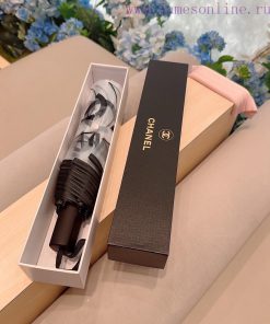 CHANEL Classic Transparent Triple Fold Hand Folding Umbrella with Exquisite Craftsmanship, S3rjuf12f