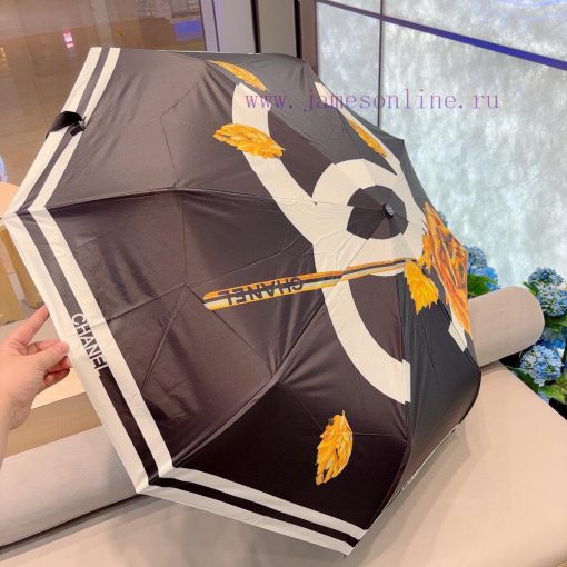 CHANEL's new rose handle, gold branch, three fold automatic folding umbrella, uses Taiwan imt66q9hzv - Image 7