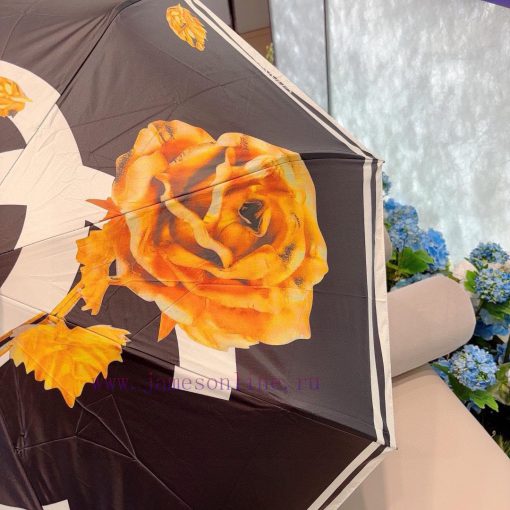 CHANEL's new rose handle, gold branch, three fold automatic folding umbrella, uses Taiwan imt66q9hzv - Image 8