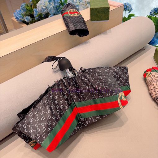 GUCCIGucci 50% manual folding umbrella uses Taiwan imported UV resistant umbrella fabric witdh4zpd5c - Image 7