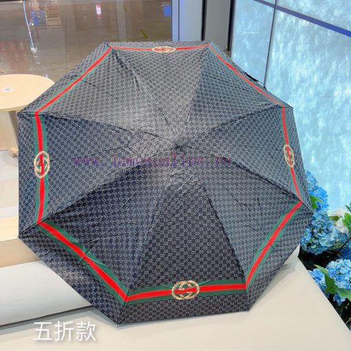 GUCCIGucci 50% manual folding umbrella uses Taiwan imported UV resistant umbrella fabric witdh4zpd5c - Image 8