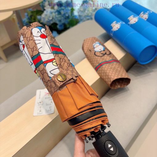 GUCCIGucci Ding Dang Cat Three fold Automatic Folding Sunny Umbrella, Sunny Sunshade, Rainy rtntrez7 - Image 3