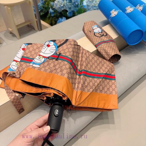 GUCCIGucci Ding Dang Cat Three fold Automatic Folding Sunny Umbrella, Sunny Sunshade, Rainy rtntrez7 - Image 6