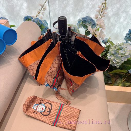 GUCCIGucci Ding Dang Cat Three fold Automatic Folding Sunny Umbrella, Sunny Sunshade, Rainy rtntrez7 - Image 7