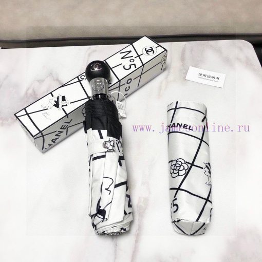 CHANEL Coco 5 Triple Fold Automatic Folding Sunny Umbrella Made from Taiwan Imported UV Protfxb9lohb - Image 3