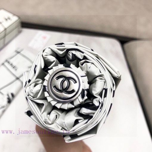 CHANEL Coco 5 Triple Fold Automatic Folding Sunny Umbrella Made from Taiwan Imported UV Protfxb9lohb - Image 5