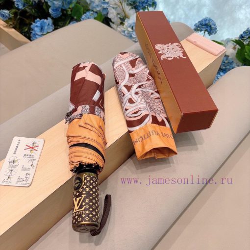 LOUIS Vuitton 2024 New the Year of the Loong lv Jacquard Three fold Automatic Folding Umbrelhdid9dyf - Image 2