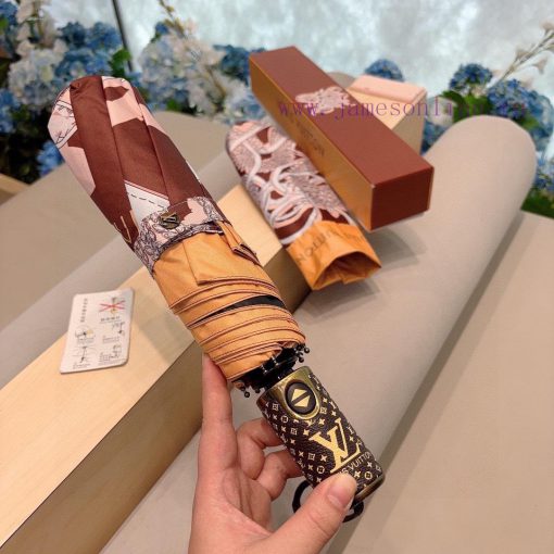 LOUIS Vuitton 2024 New the Year of the Loong lv Jacquard Three fold Automatic Folding Umbrelhdid9dyf - Image 3