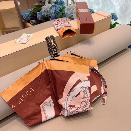 LOUIS Vuitton 2024 New the Year of the Loong lv Jacquard Three fold Automatic Folding Umbrelhdid9dyf - Image 5