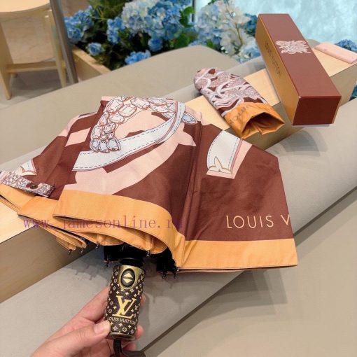 LOUIS Vuitton 2024 New the Year of the Loong lv Jacquard Three fold Automatic Folding Umbrelhdid9dyf - Image 6