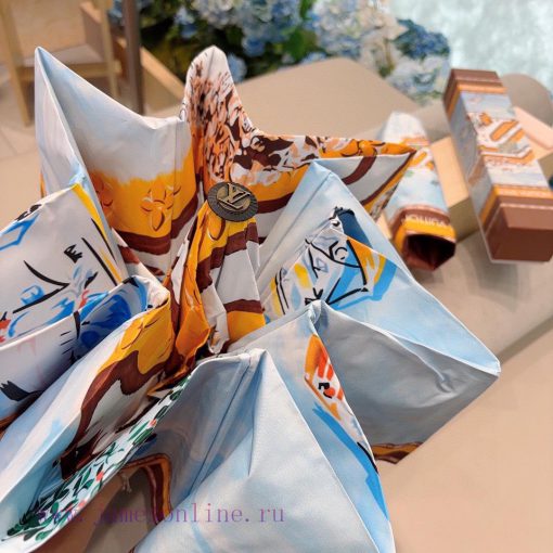 LOUIS VUITTON - Louis Vuitton Sail Triple Fold Automatic Folding Sunny Umbrella with New Coadza5cj9o - Image 5