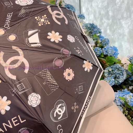 CHANEL Accessories Triple Fold Automatic Folding Umbrella Made from Taiwan Imported UV Proteij1ry9m2 - Image 9