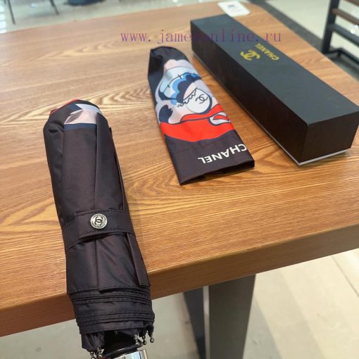 CHANEL Super Mario Triple Fold Automatic Folding Umbrella Made of Taiwan Imported UV Protect6uxxu44x - Image 5