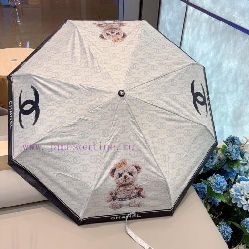 CHANEL's new three fold automatic folding umbrella combines the Chanel soul logo with an eleeodfsbez - Image 7