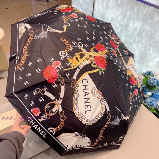 CHANEL Triple Fold Automatic Folding Umbrella with Exquisite Craftsmanship, Stylish Style, Srwqd9rzo - Image 9