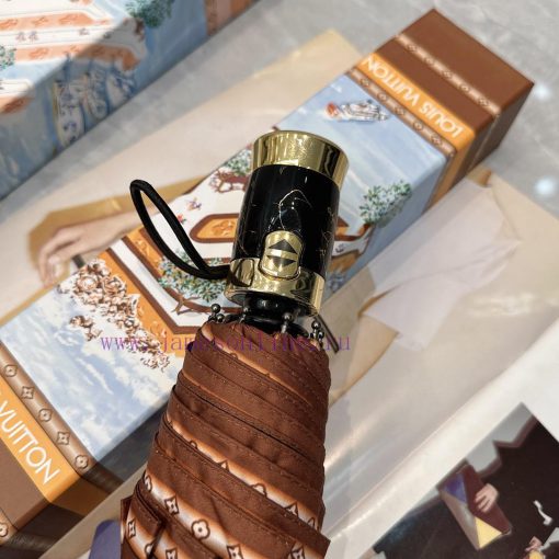 LouVuitton Yacht 2024 Summer New Fully Automatic Folding UmbrellaBlack coating sunscreen effrya9bhn8 - Image 5