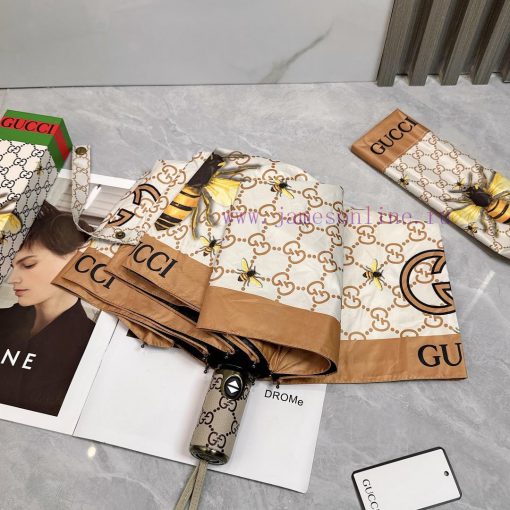 GUCCI Little Bee 2024 Summer New Folding Sunny UmbrellaBlack coating sunscreen effectively bkqazincd - Image 5