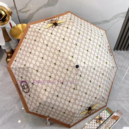 GUCCI Little Bee 2024 Summer New Folding Sunny UmbrellaBlack coating sunscreen effectively bkqazincd - Image 9