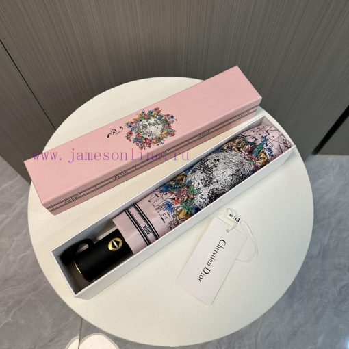 Dior Star Chart 2024 Summer New Fully Automatic Folding UmbrellaBlack coating sunscreen effeopaugcn7 - Image 2