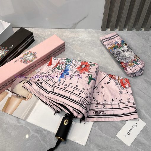 Dior Star Chart 2024 Summer New Fully Automatic Folding UmbrellaBlack coating sunscreen effeopaugcn7 - Image 5
