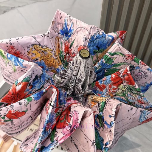 Dior Star Chart 2024 Summer New Fully Automatic Folding UmbrellaBlack coating sunscreen effeopaugcn7 - Image 6