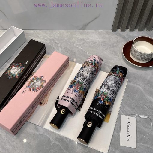 Dior Star Chart 2024 Summer New Fully Automatic Folding UmbrellaBlack coating sunscreen effeopaugcn7 - Image 10