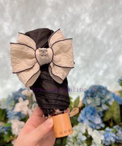 CHANEL's new five fold manual folding umbrella uses Taiwan imported UV resistant umbrella fa9efnrsyq