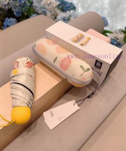 Benteunder fruit capsule under banana, five fold, hand opening umbrella, compact and conveni9wdghadk